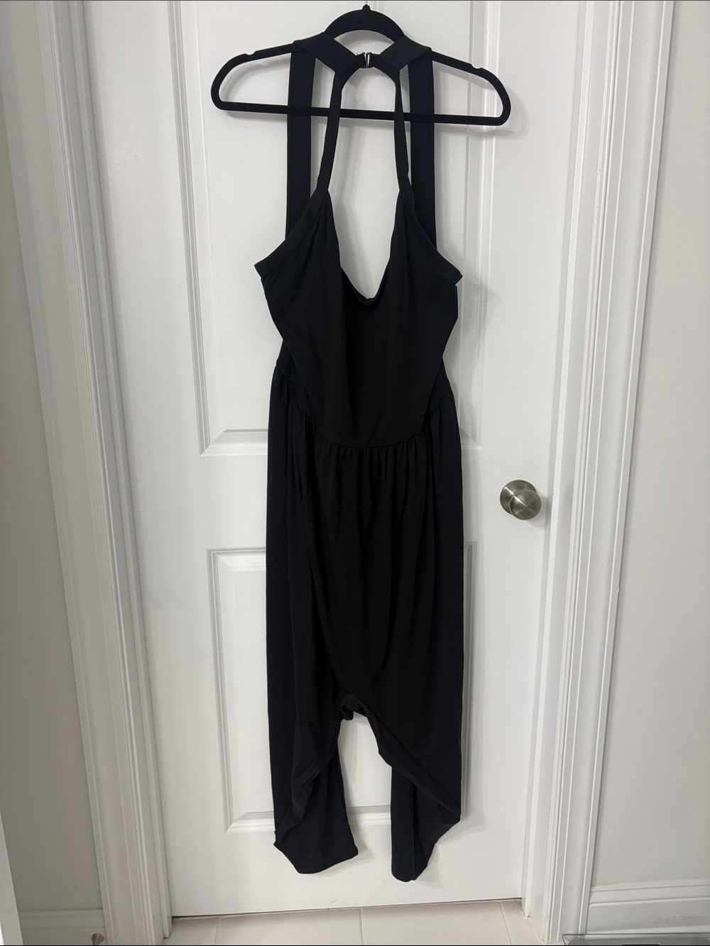 HALARA Black Strappy Halter Jumpsuit